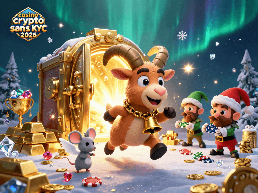Gagnez aux jeux d'argent avec casino crypto sans KYC 2026 dans un décor garanti de festive et mystique