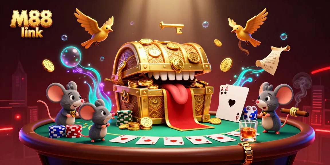 Experience the excitement of M88 link with vibrant colors and dynamic casino action.