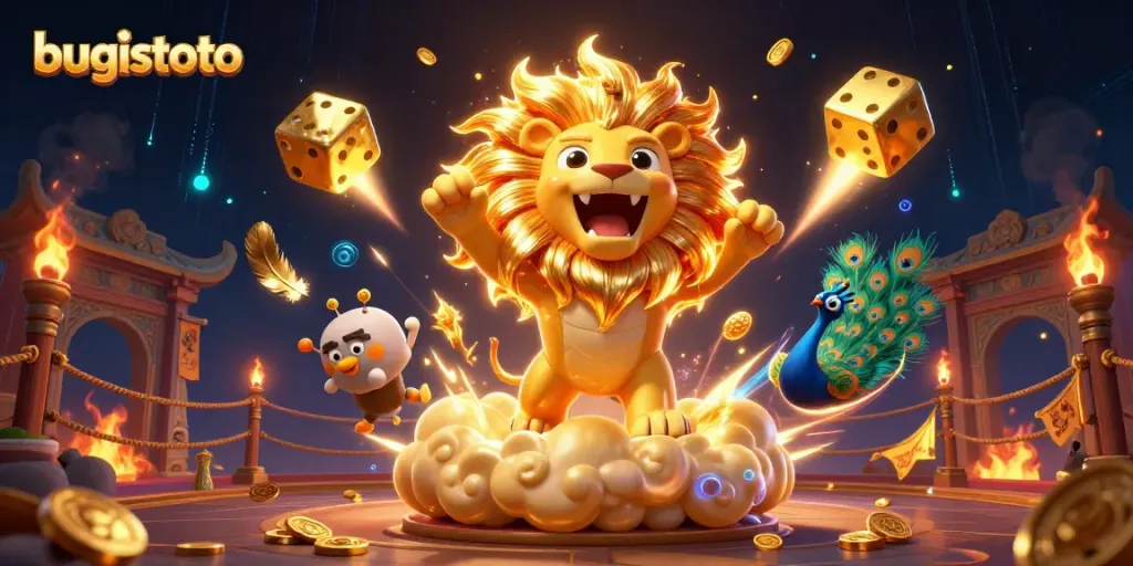 Experience thrilling gaming with bugistoto in a magical 3D casino universe, featuring vibrant characters and dynamic elements.