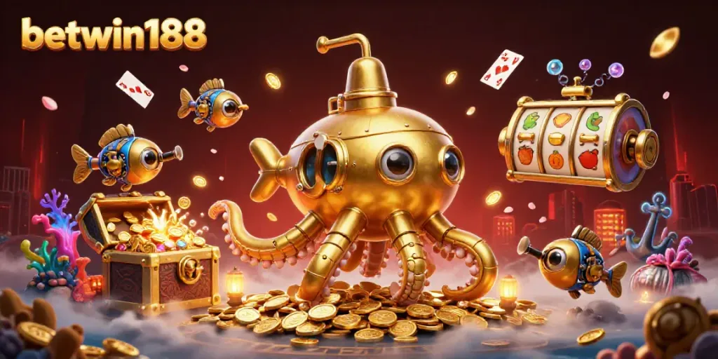 Mencari akses BETWIN188 dengan tentakel kraken emas dan iklan slot digital menyerbu!