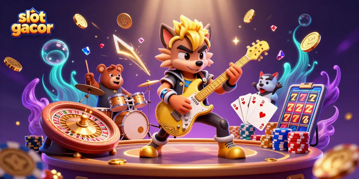Experience slot gacor excitement with wild golden guitar riffs and vibrant casino energy!
