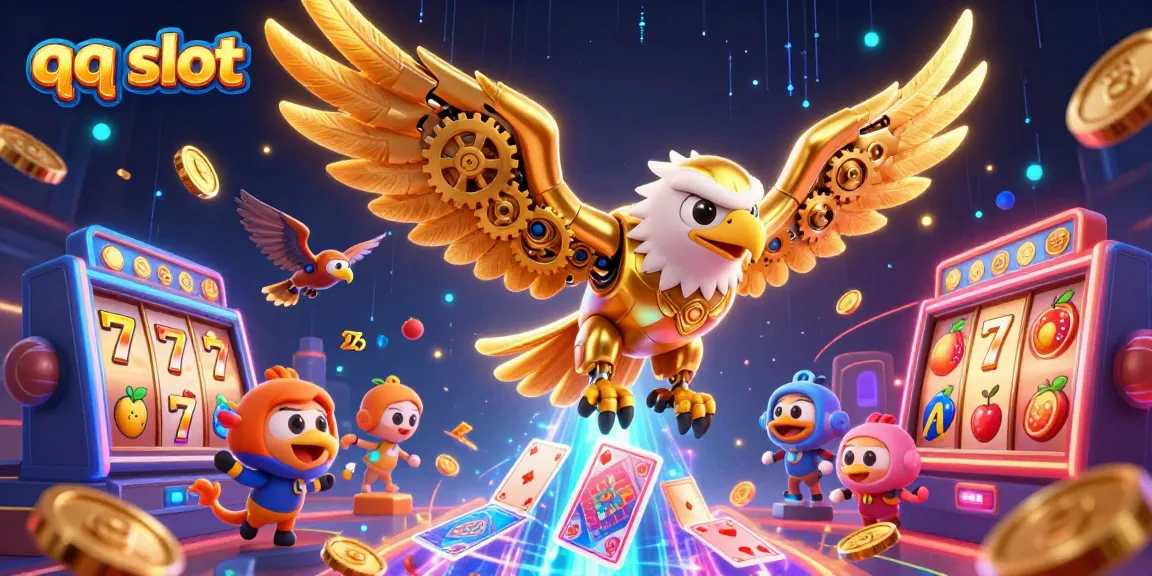 Experience the excitement of qq slot gameplay with dynamic characters and vibrant casino elements.