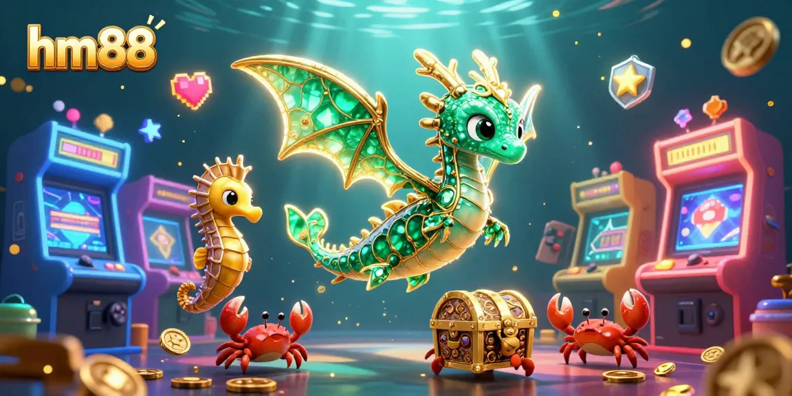 Experience thrilling gameplay at hm88 with vibrant underwater casino excitement featuring treasures and game elements.