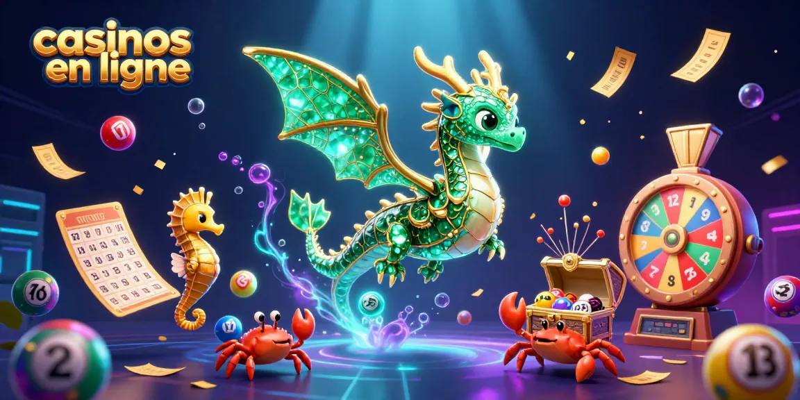 Jouez à des casinos en ligne tout en découvrant un dragon des mers cartoon dans une scène vibrante.