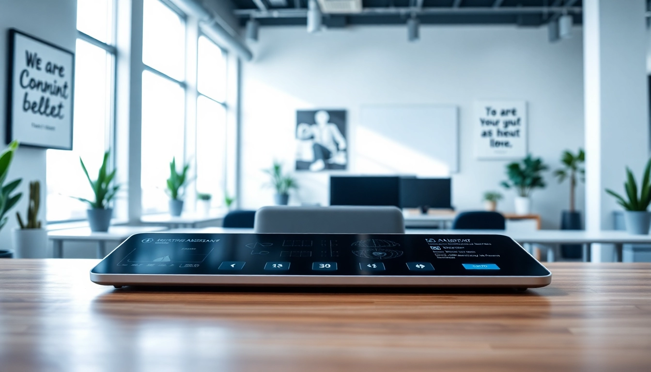 AI executive assistant alternative showcased in a modern office environment, demonstrating efficiency and organization.