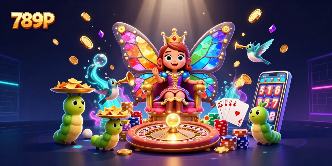 Engage with epic gameplay at 789P, featuring a vibrant casino scene with animated characters and golden rewards.
