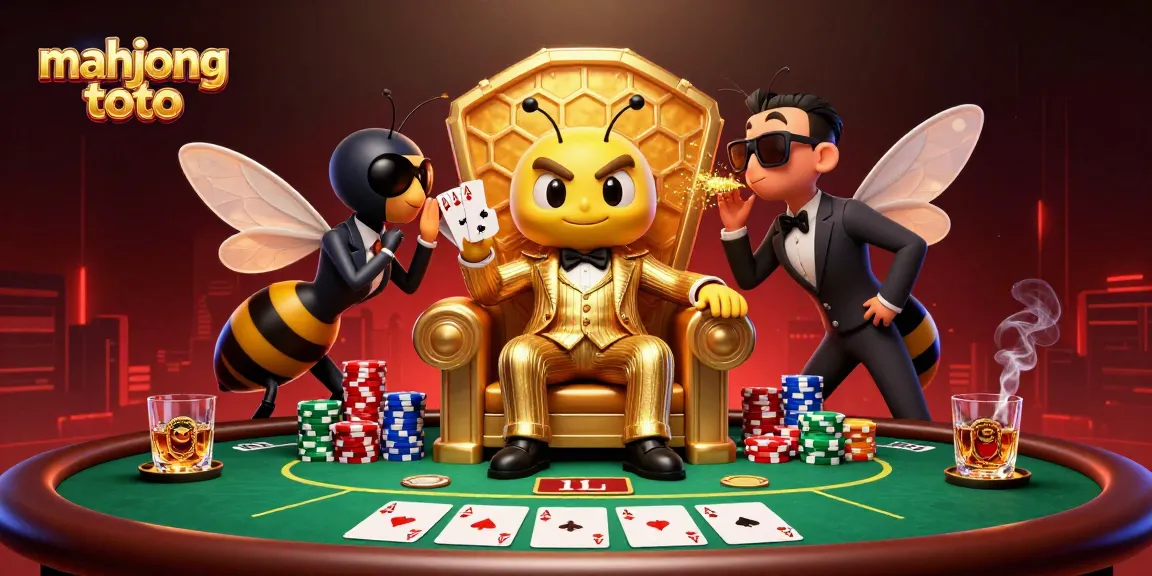Engage in strategic gameplay with mahjong toto in a vibrant, bustling casino setting.
