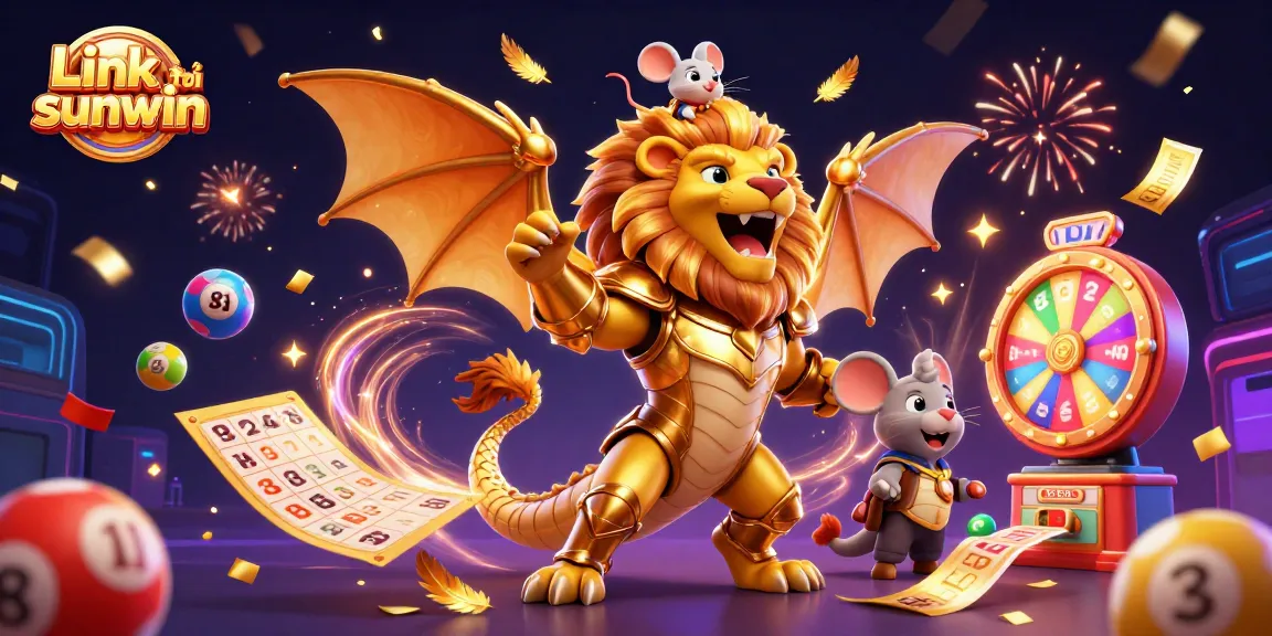 Experience excitement with Link tải sunwin, a vibrant 3D illustration showcasing thrilling casino elements.