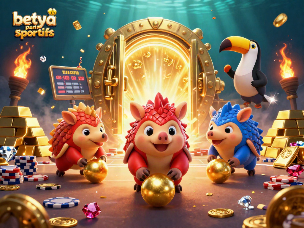 Betya paris sportifs highlights thrilling sports betting action with colorful pangolins and exotic gems.