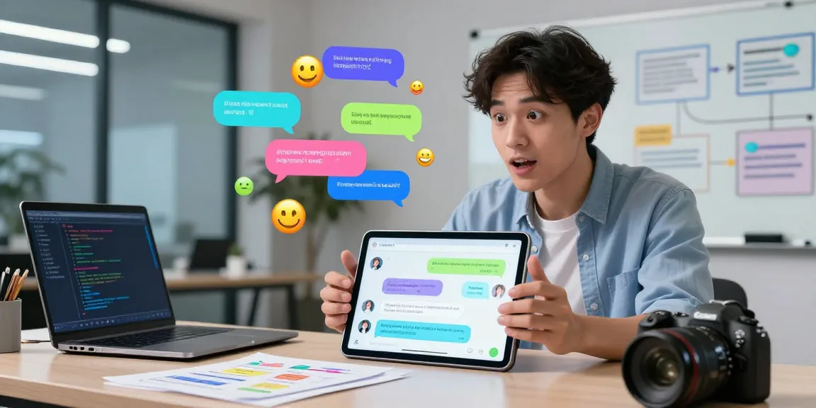 Engaging interaction with spicy chat AI in a vibrant digital workspace.