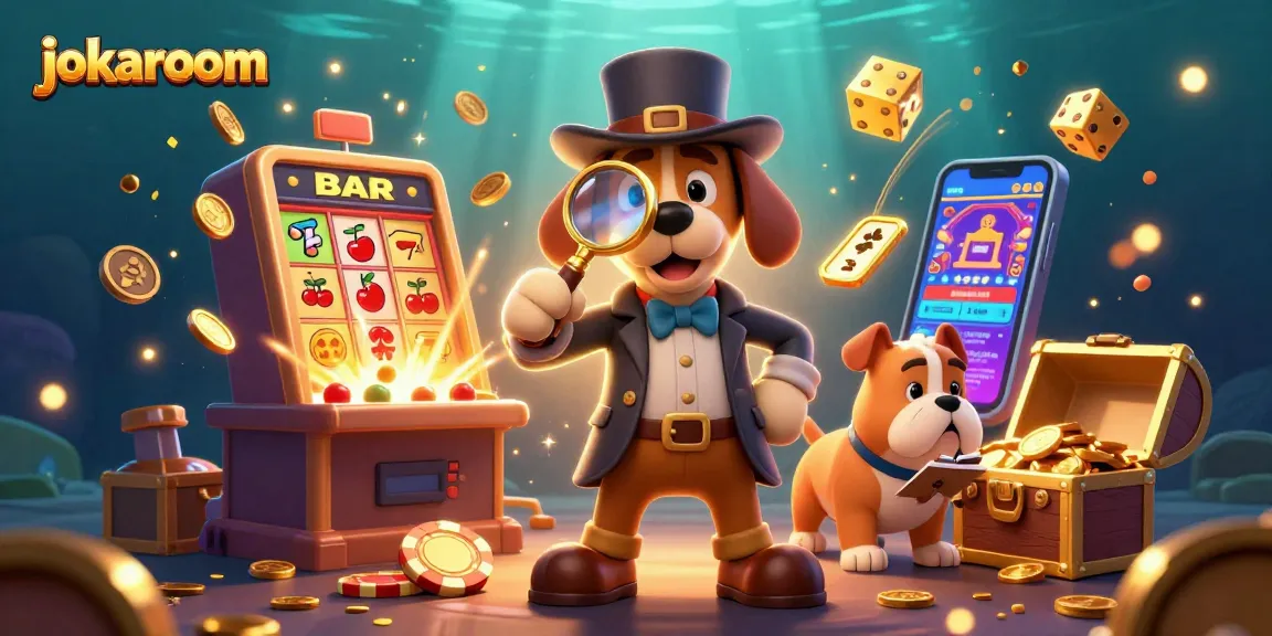 Play exciting baccarat at jokaroom, featuring detective characters solving a poker chip mystery!