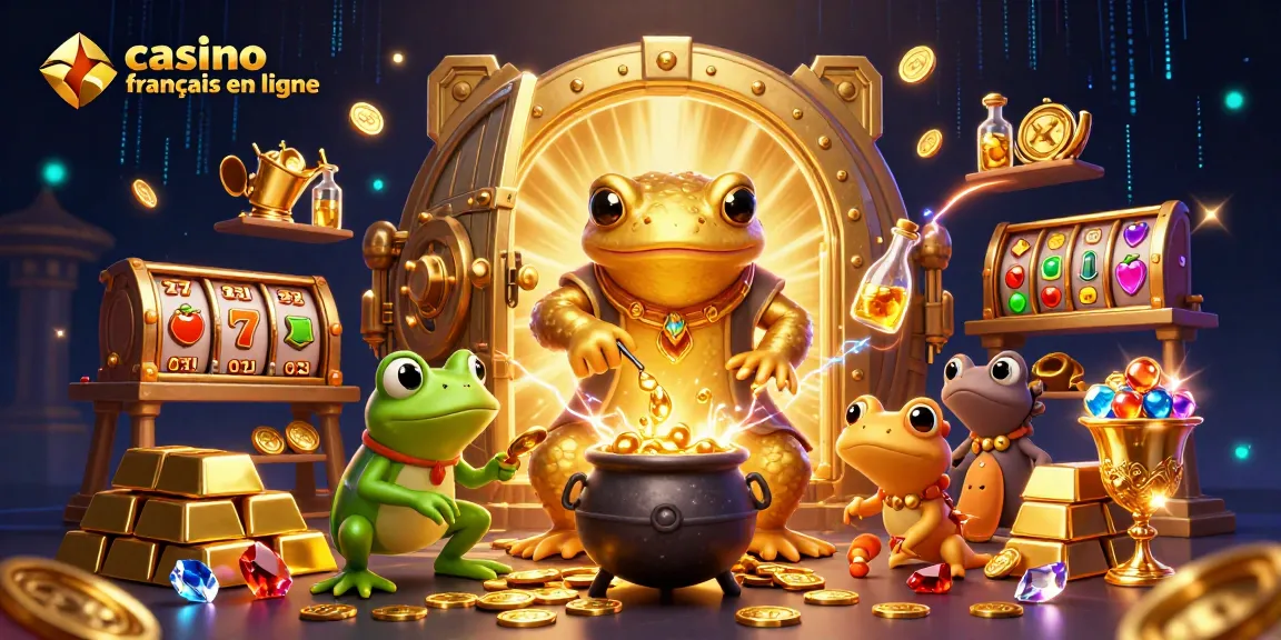 Gagnez au casino français en ligne avec cette illustration animée captivante.