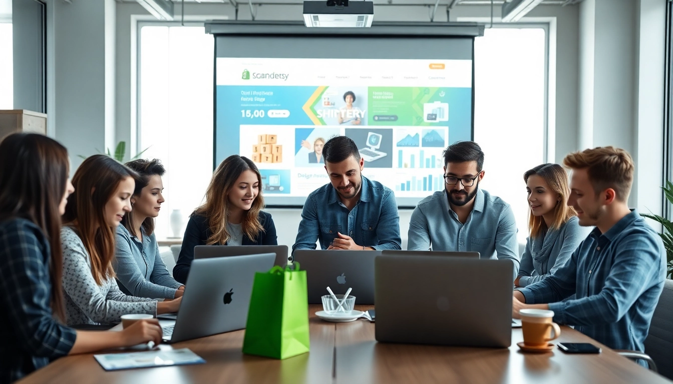 Innovative team at a Shopify agency India collaborating over eCommerce projects.