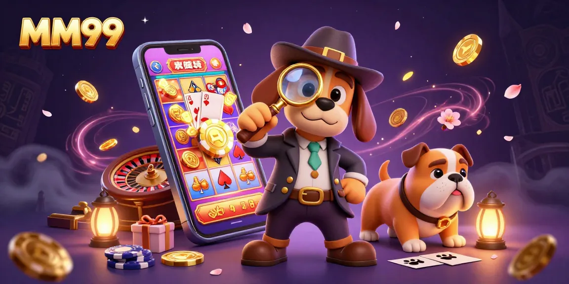 Experience the excitement at MM99 with a bold poker chip clue in a vibrant casino scene.