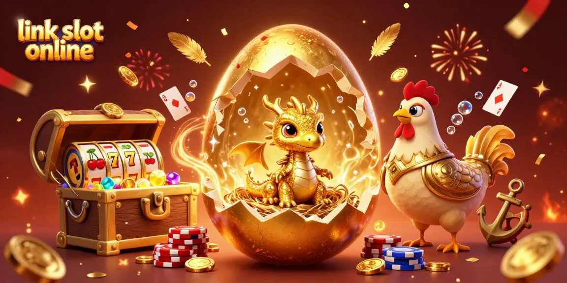 Bermain link slot online dengan pengalaman visual spektakuler dari naga emas dan chip poker.